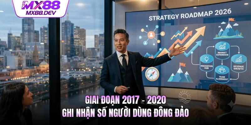 Giai đoạn 2017 - 2020 ghi nhận số người dùng đông đảo
