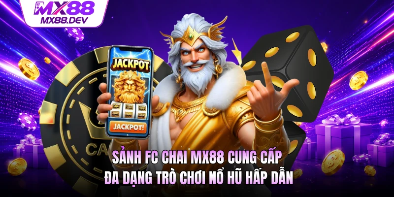Sảnh FC CHAI MX88 cung cấp đa dạng trò chơi nổ hũ hấp dẫn