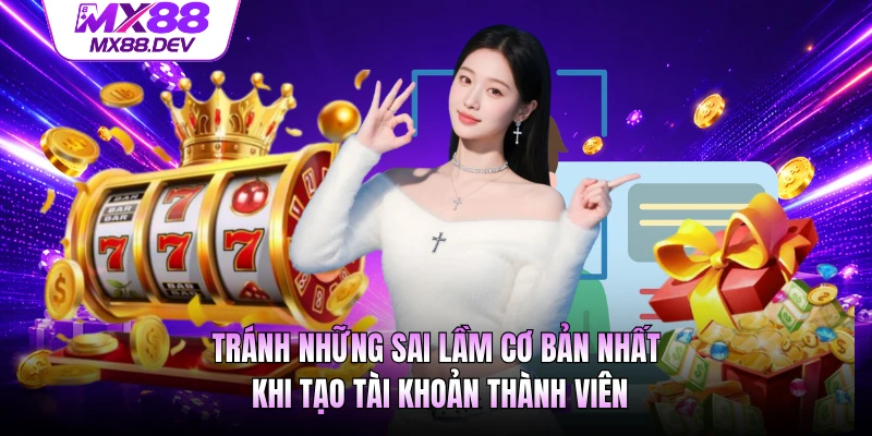 Tránh những sai lầm cơ bản nhất khi tạo tài khoản thành viên